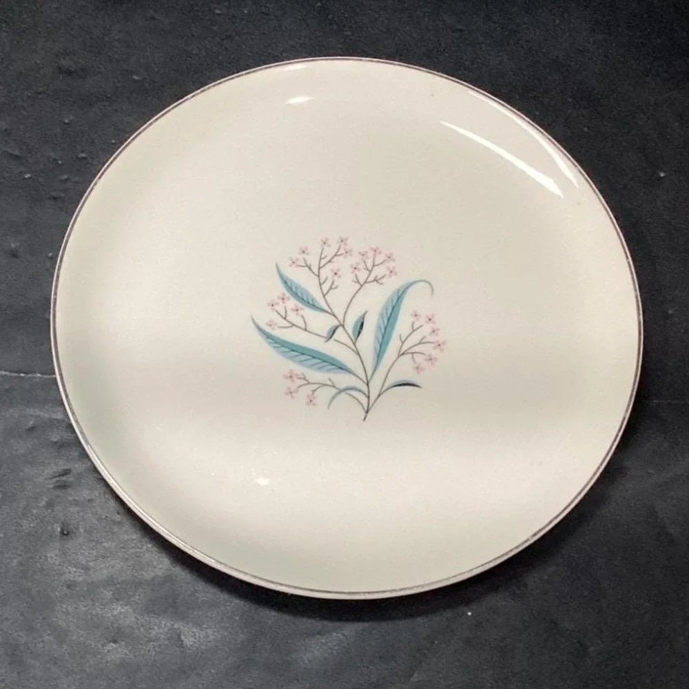Alliance China Regal Salad Plates, Set of 2, Vintage White‎ Porcelain Dinnerware